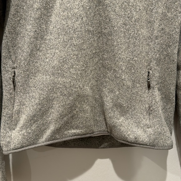 The North Face gray quarter zip and button up hoodie - Picture 4 of 8